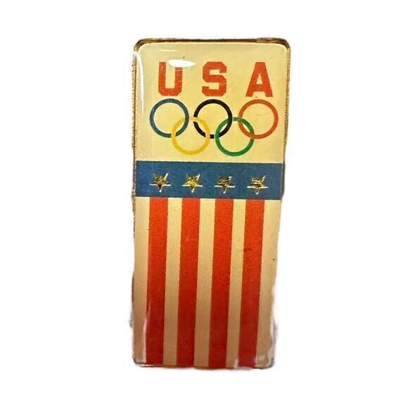 Vintage LOT TEAM USA Olympic Games Hat Lapel Pins Winter/Summer + Key Chain - Picture 2 of 9